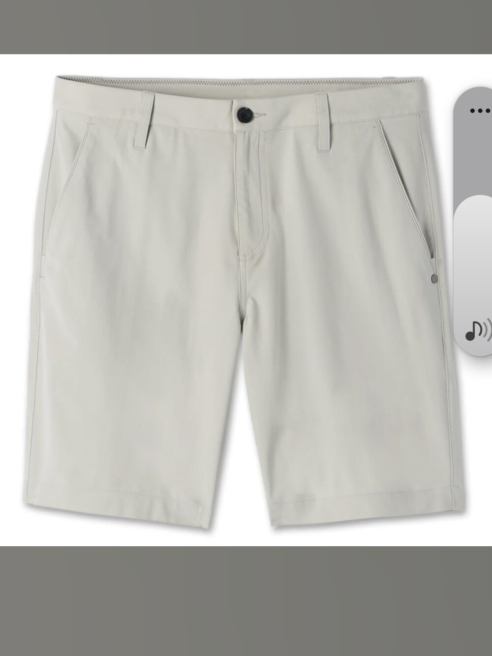 Vuori Men's Performance Meta  Shorts - Light Gray